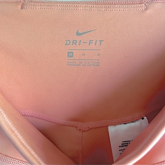 Nike pink pastel workout gym dri-fit leggings - size M - Picture 2 of 5
